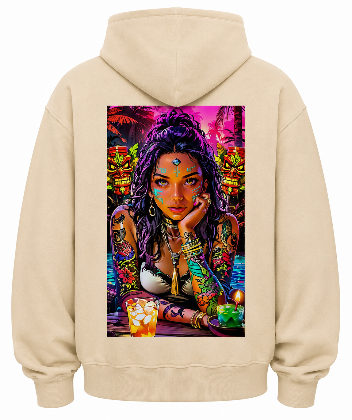 Female Beige hoodie