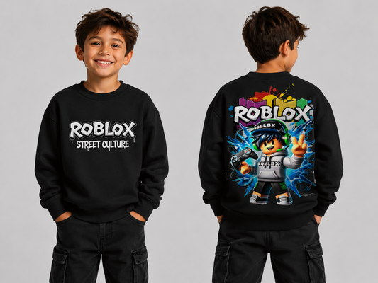 Roblox kids crew neck top