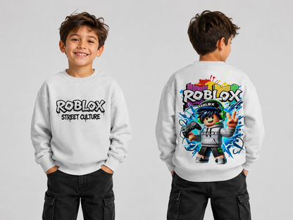 Roblox kids crew neck top