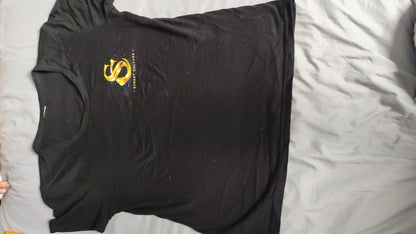 Female Black T-shirt with bold design