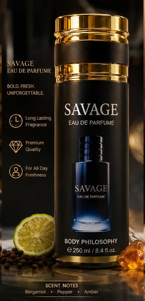 Male inspired by Savage body mist 250ml